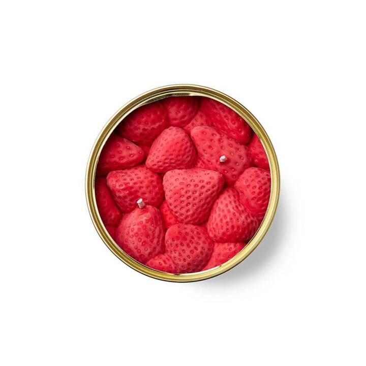 CANDLECAN Bougie dans un récipient Ripe Strawberries (Rouge)