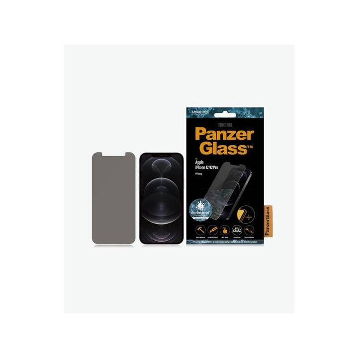 PANZERGLASS Verre de protection d'écran Screen Proctector Privacy (iPhone 12, iPhone 12 Pro, 1 pièce)