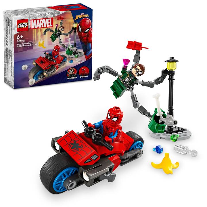 LEGO Marvel Super Heroes Inseguimento sulla moto: Spider-Man vs. Doc Ock (76275)