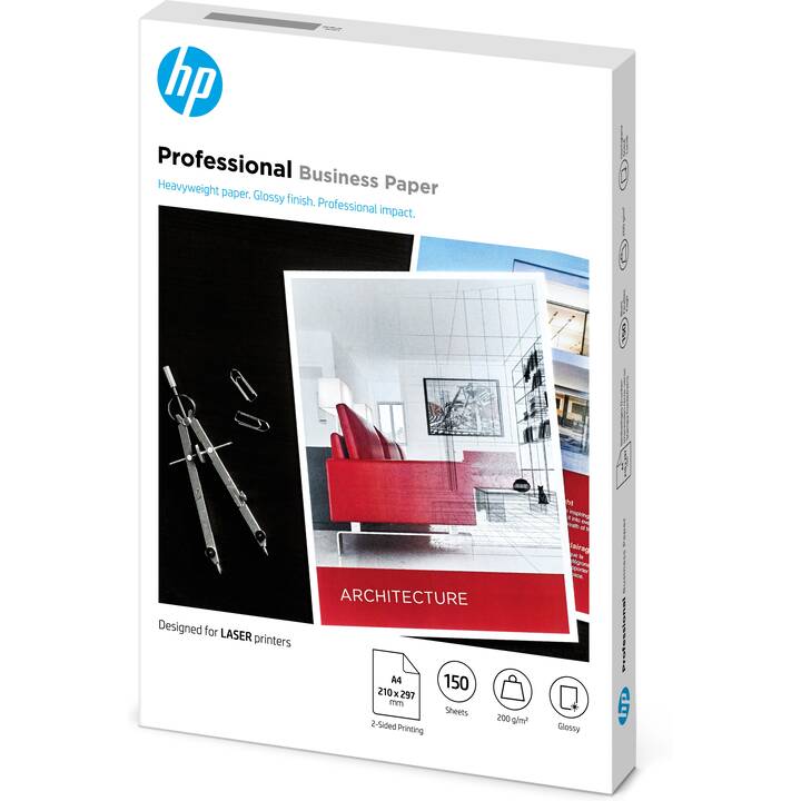 HP Fotopapier (150 Blatt, A4, 200 g/m2)