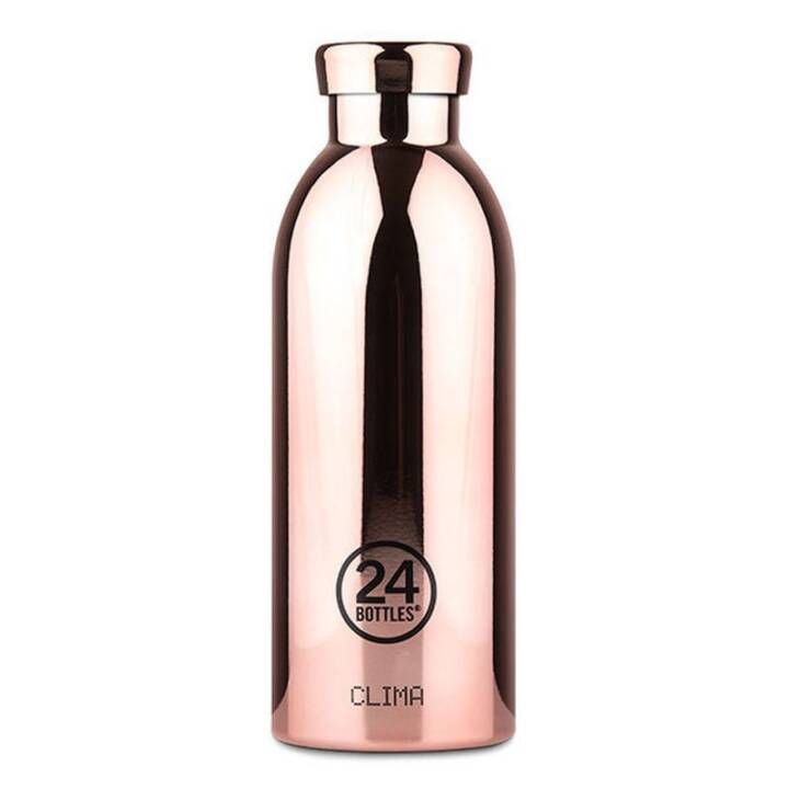 24BOTTLES Thermo Trinkflasche Clima Rose Gold (0.5 l, Gold, Rosa, Roségold)
