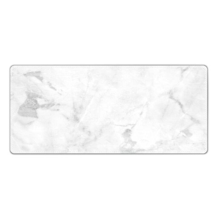 EG Tastaturmatte (80x30cm) - weiß - marmor