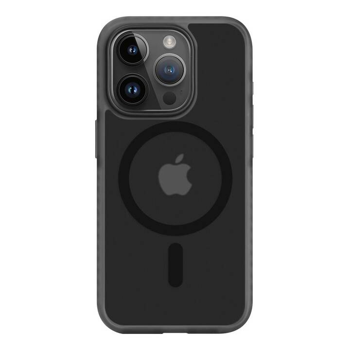 NEVOX Backcover StyleShell Invisio MagSafe (iPhone 15 Pro, Transparent, Schwarz)