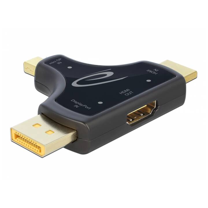 DELOCK Video-Adapter (Mini DisplayPort, DisplayPort, HDMI Typ A)