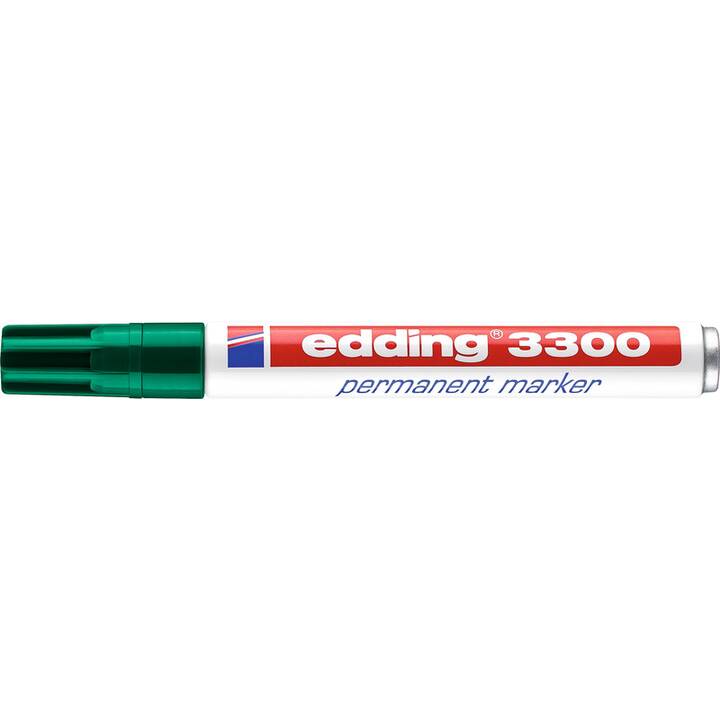 EDDING Marqueur permanent 3300 (Vert, 1 pièce)