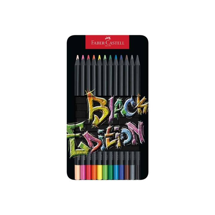 FABER-CASTELL Matite colorate Black Edition (Black, 12 pezzo)