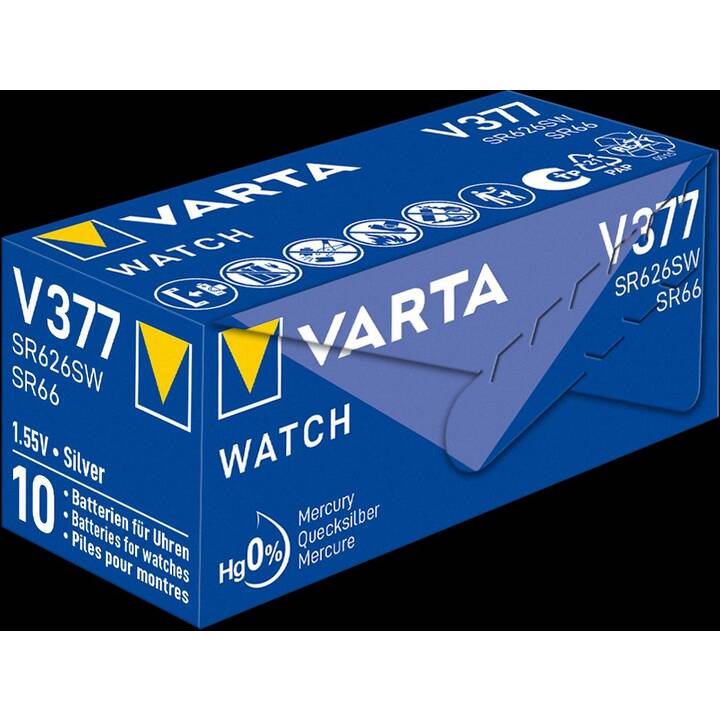 VARTA Batterie (SR66 / V377, Gerätespezifisch, 1 Stück)