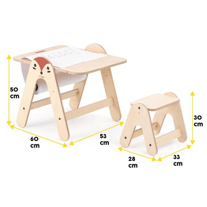 MAMATOYZ Set di tavoli e sedie per bambini (Unicolore)