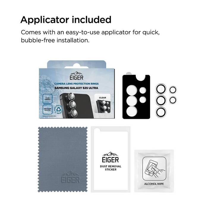 Protection Objectif Caméra S25 Ultra - Verre Trempé + Alliage Aluminium - 3 Pièces