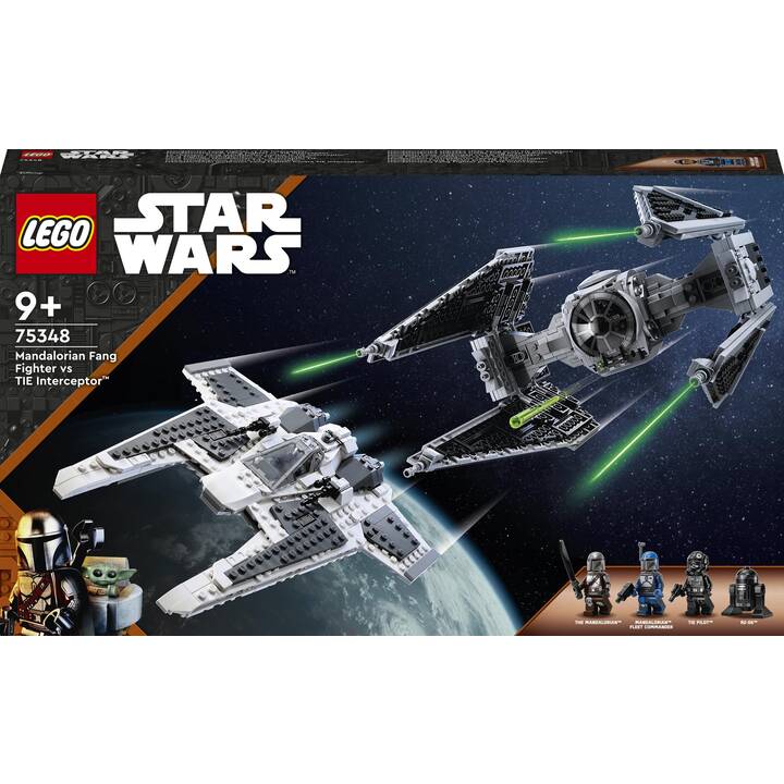 LEGO Star Wars Le chasseur Fang Mandalorien contre le TIE Interceptor (75348)