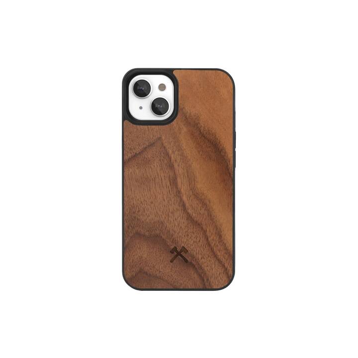 WOODCESSORIES Backcover MagSafe (iPhone 14 Plus, iPhone 14, Lavorato, Walnut)