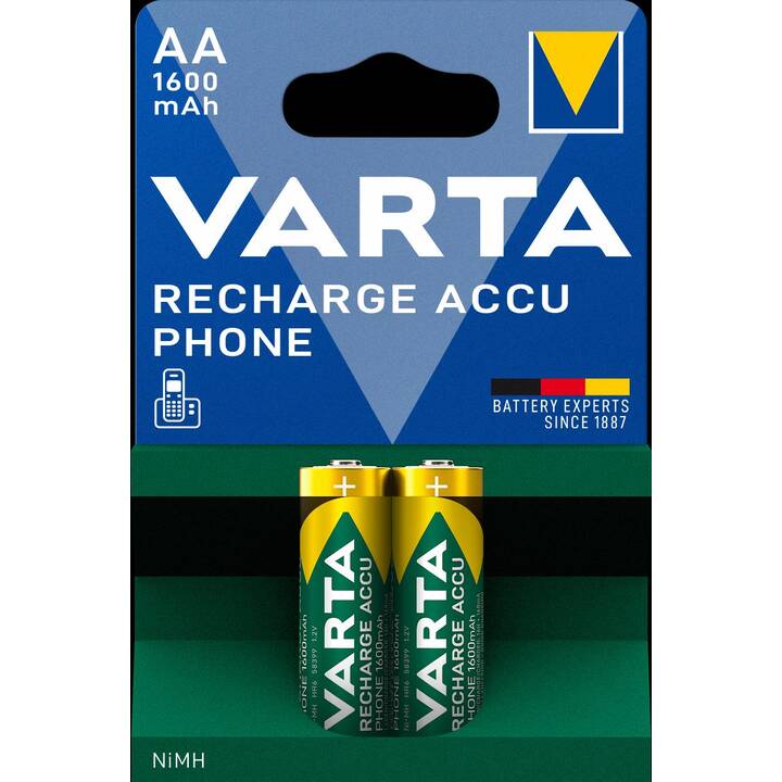 VARTA Akku (AA / Mignon / LR6, Universell, 2 Stück)