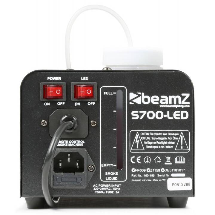 BEAMZ S700-LED Ice Nebelmaschine (700 W, Schwarz)