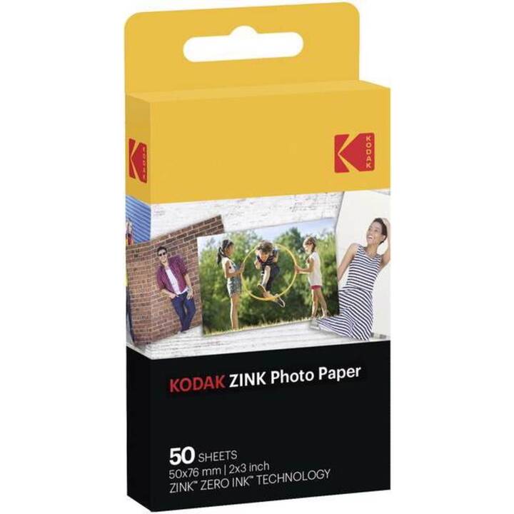 KODAK Zink Fotopapier (50 Blatt, 50 x 76 mm)