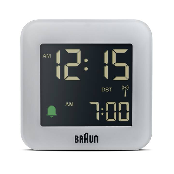 BRAUN Réveil radio-piloté BC08G-DCF (Blanc)