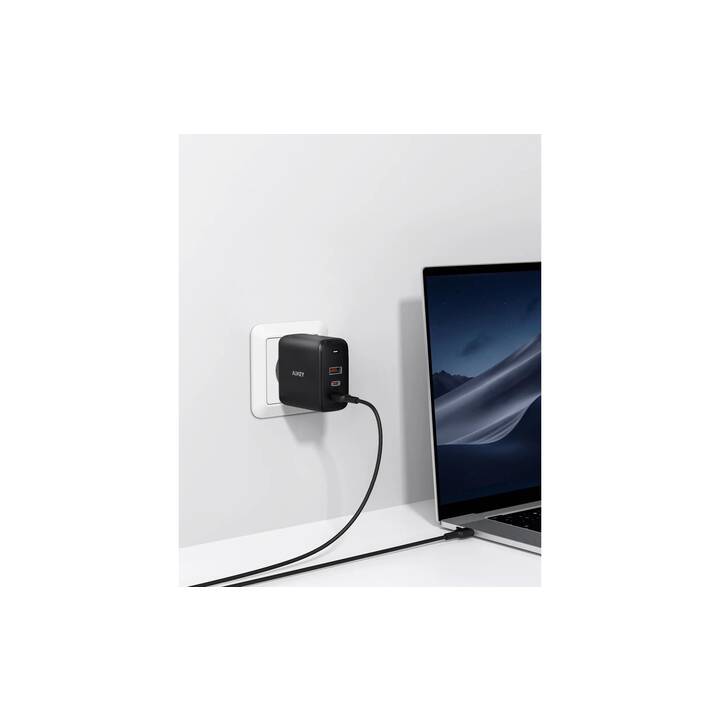 AUKEY Omnia + USB-C Cable Bloc d'alimentation universel (90 W)