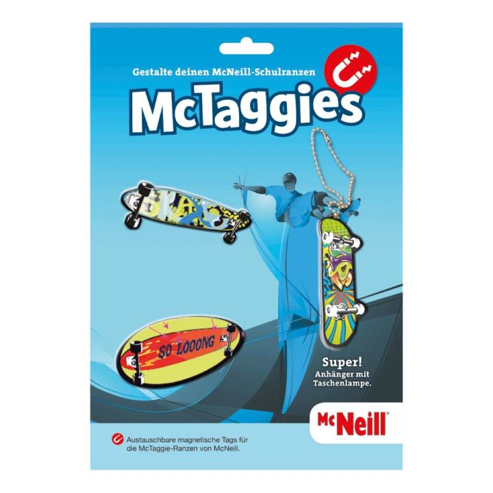 MCNEILL Applicazione magnetica MCTaggies Skateboard (Multicolore)