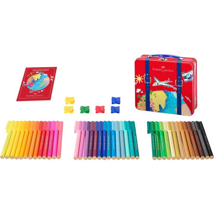 FABER-CASTELL Connector Crayon feutre (Multicolore, 40 pièce)