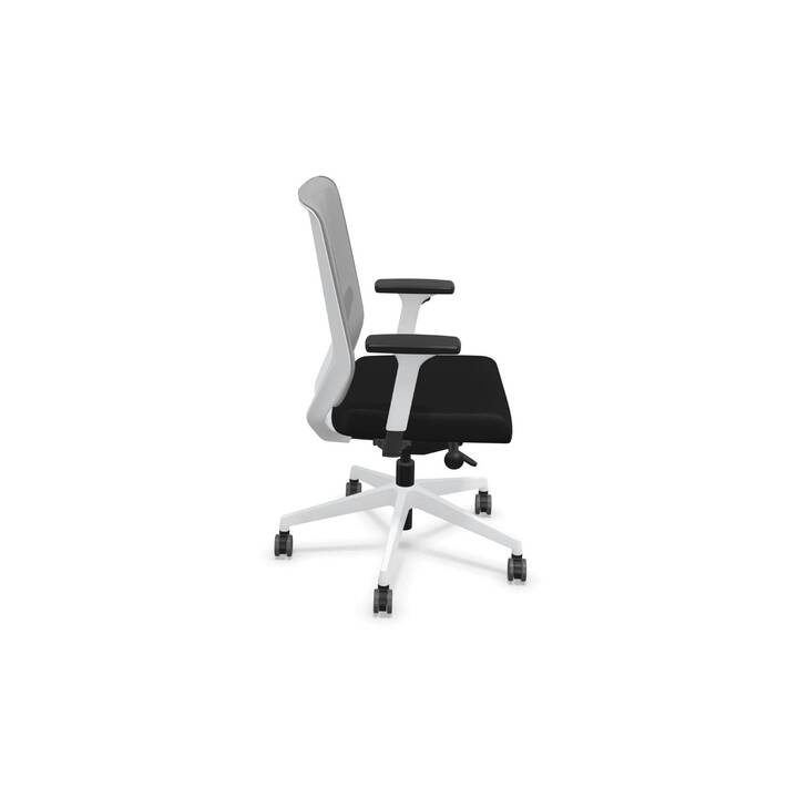 TREND OFFICE SC 9242  Fauteuil de bureau piovant (Blanc)