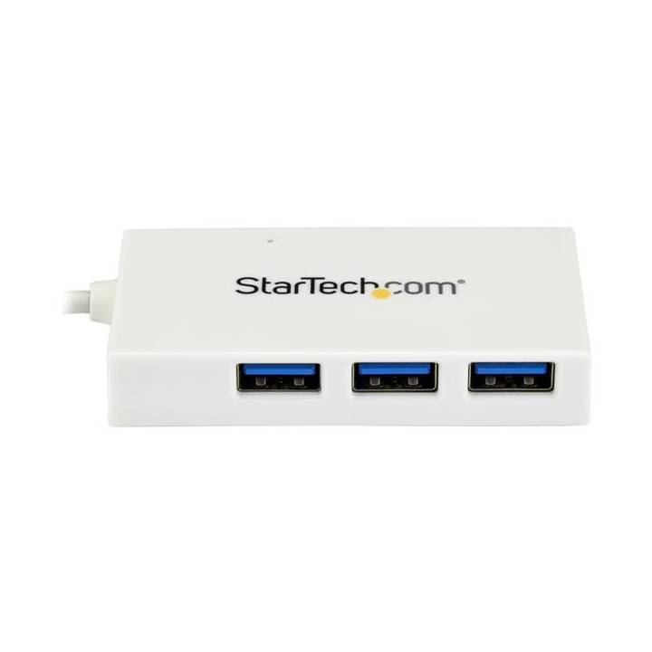 STARTECH.COM Mozzo USB a 4 porte, bianco