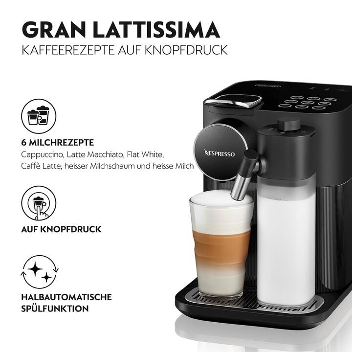 DELONGHI Gran Lattissima EN 640.B (Nespresso, Noir)