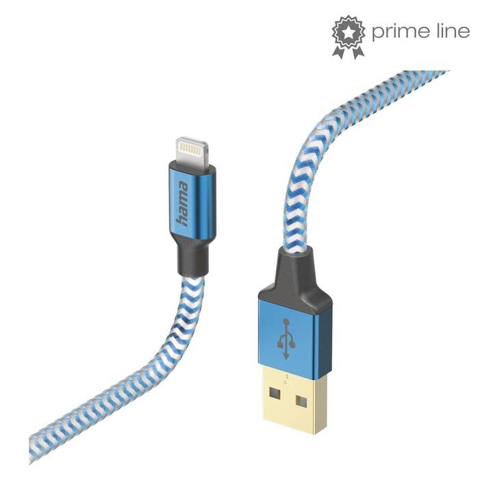 HAMA Refelctive Câble (Lightning, USB de type A, 1.5 m)