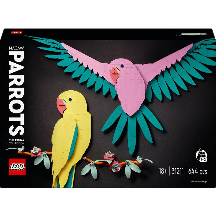 LEGO Art Collezione animali – Pappagalli ara (31211)