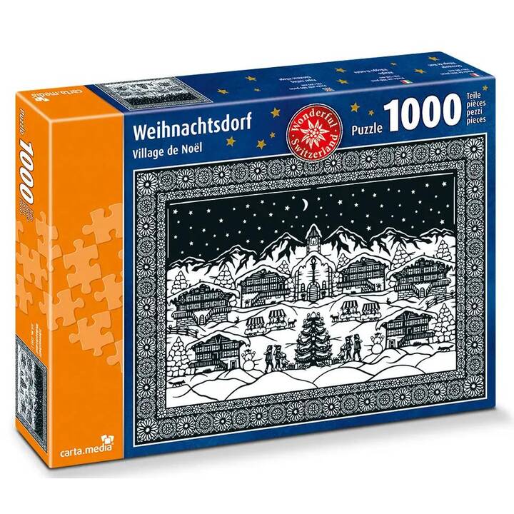 CARTA.MEDIA Weihnachtsdorf Puzzle (1000 pièce)