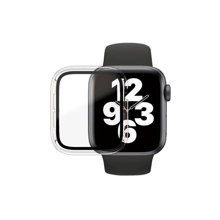 PANZERGLASS Full Body Apple Watch 4/5/6/SE 40mm Schutzfolie (Apple Watch 40 mm, Transparent, Schwarz, Klar)
