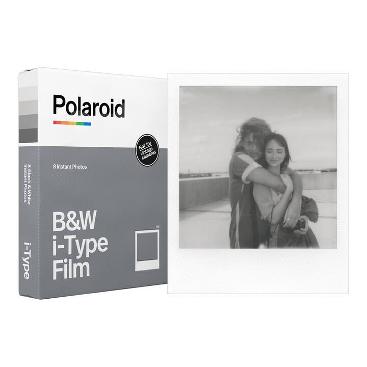 POLAROID Black & White i-Type - 8x Pellicule instantané (Polaroid i-Type, Blanc)