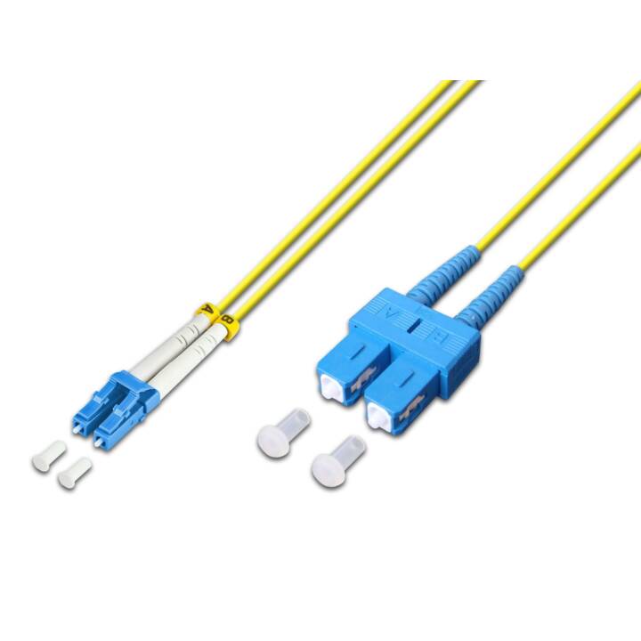 LIGHTWIN LDP-09 LC-SC 20.0 LC SC 20.0 20m LC SC Câble en fibre de verre jaune