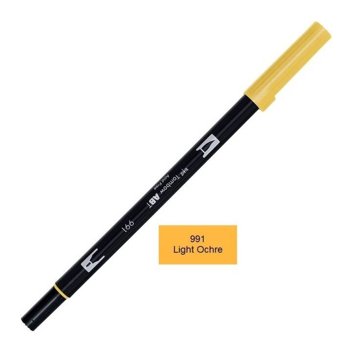 TOMBOW Dual Brush ABT 991 Crayon feutre (Ocre clair, 1 pièce)