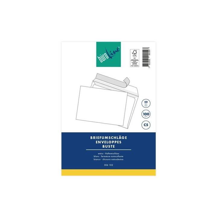 BÜROLINE Enveloppes (C5, 10 pièce)