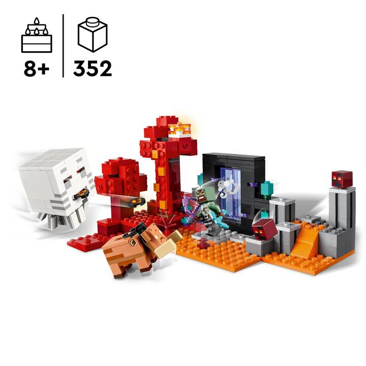 LEGO Minecraft L'embuscade au portail du Nether (21255)