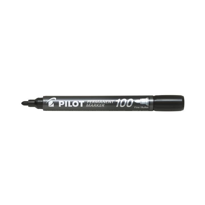 PILOT PEN Permanent Marker (Schwarz, 1 Stück)