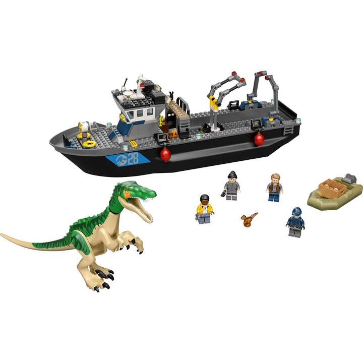 LEGO Jurassic World Fuga sulla barca del dinosauro Baryonyx (76942)