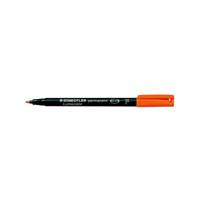 STAEDTLER Permanent Marker Lumocolor 318 F (Orange, 1 Stück)