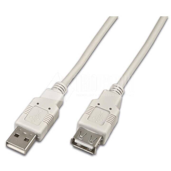WIREWIN Câble USB (USB 2.0 Type-A, USB 2.0 Type-A, 2 m)