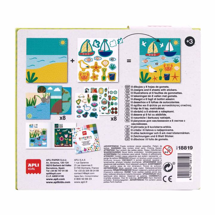 APLI KIDS Album d'autocollants collectifs (Multicolore)