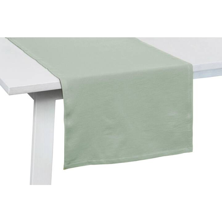 PICHLER Chemin de table One (50 cm x 150 cm, Rectangulaire, Vert)