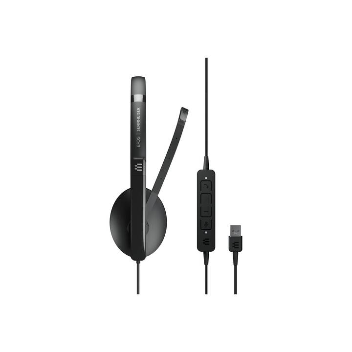 EPOS Office Headset Adapt 160 II (On-Ear, Kabel, Schwarz)