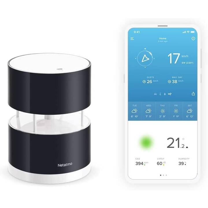 NETATMO Capteur de vent (WLAN, radio-fréquence)