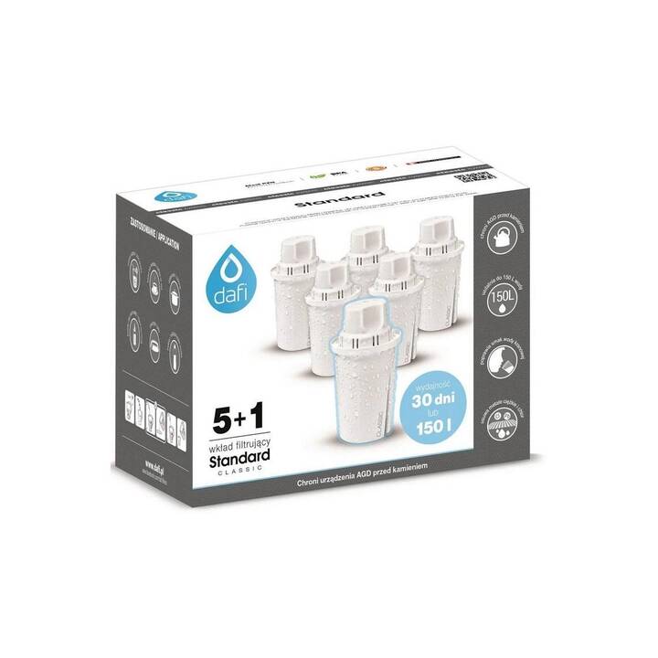 DAFI Cartouche de filtre à eau (6 pièce)