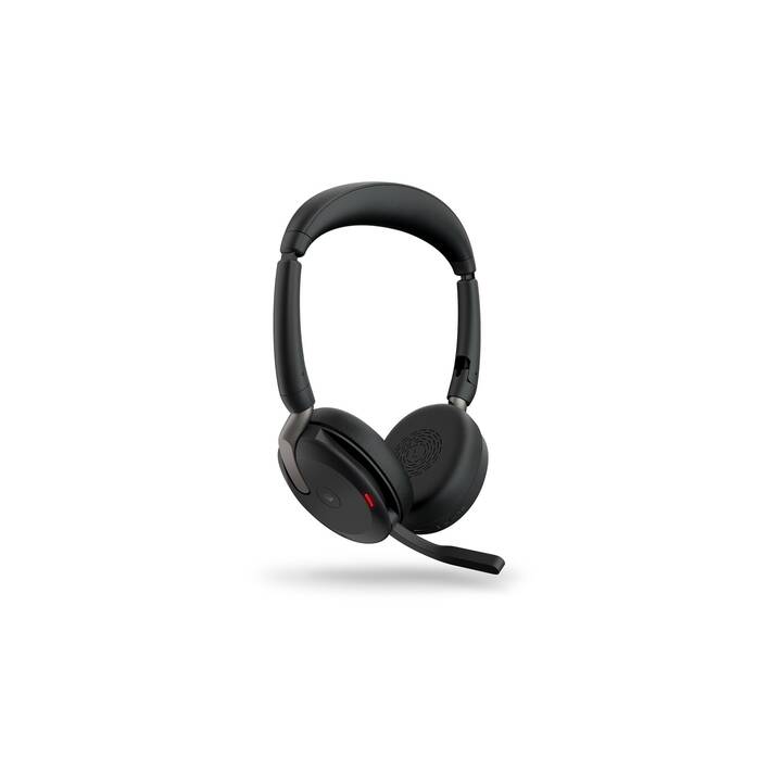 JABRA Casque micro de bureau Evolve2 65 Flex MS (On-Ear, Sans fil, Noir)