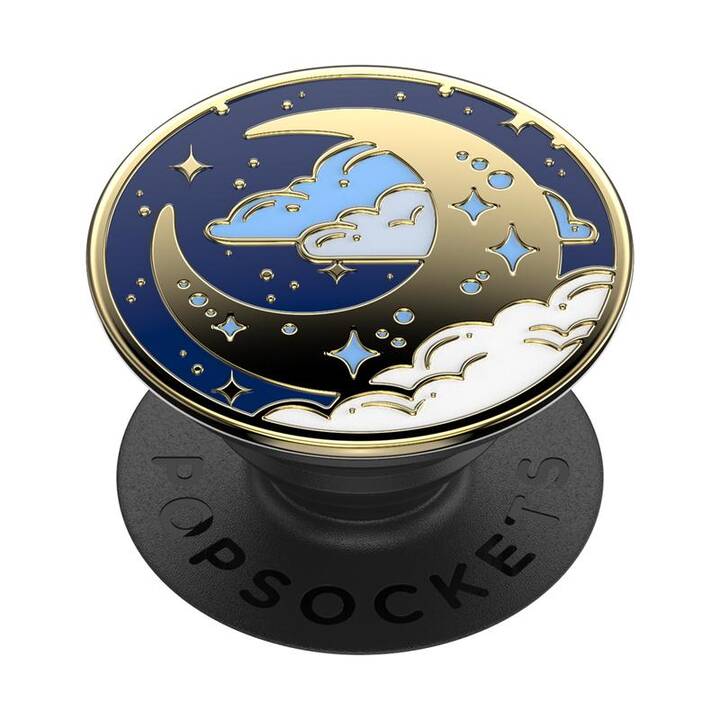 POPSOCKETS Premium Fly me to the moon Support de doigt (Doré, Bleu, Blanc)