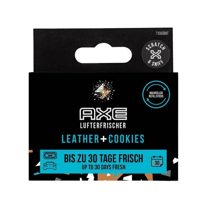 AXE Deodoranti auto Vent Leather & Cookies (Cardamome, Cuir, Mandarin)