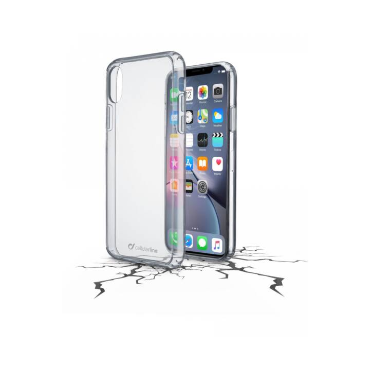 CELLULAR LINE Backcover Clear Duo (iPhone XR, Transparente)