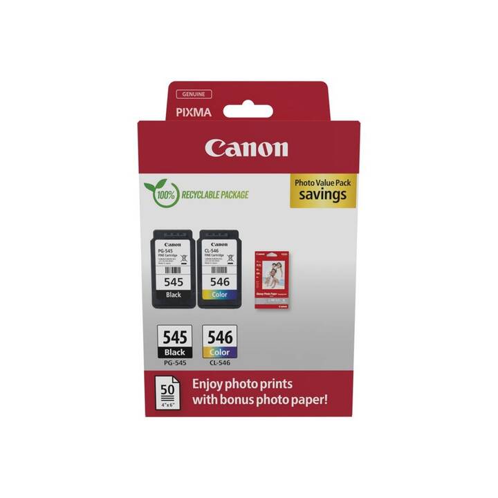 CANON PG-545/CL-546 (Jaune, Noir, Magenta, Cyan, Duopack)