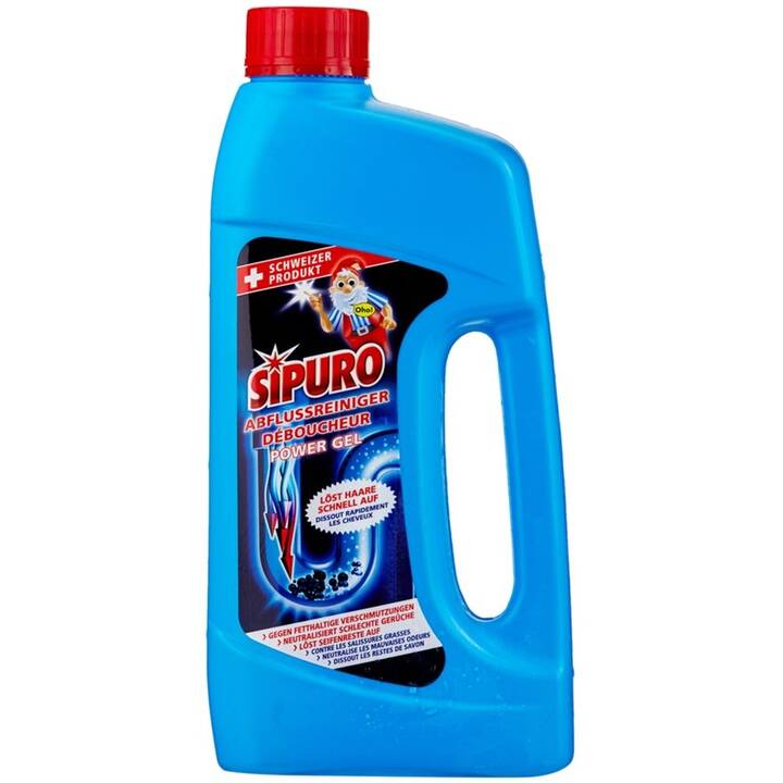 SIPURO Abflussreiniger Power Gel Liquid Cleaner (1000 ml)