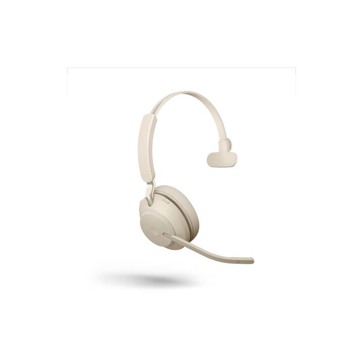 JABRA Office Headset Evolve2 65 UC (On-Ear, Kabellos, Beige)